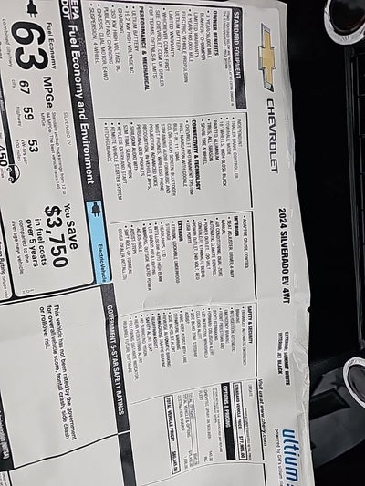 2024 Chevrolet Silverado EV Work Truck