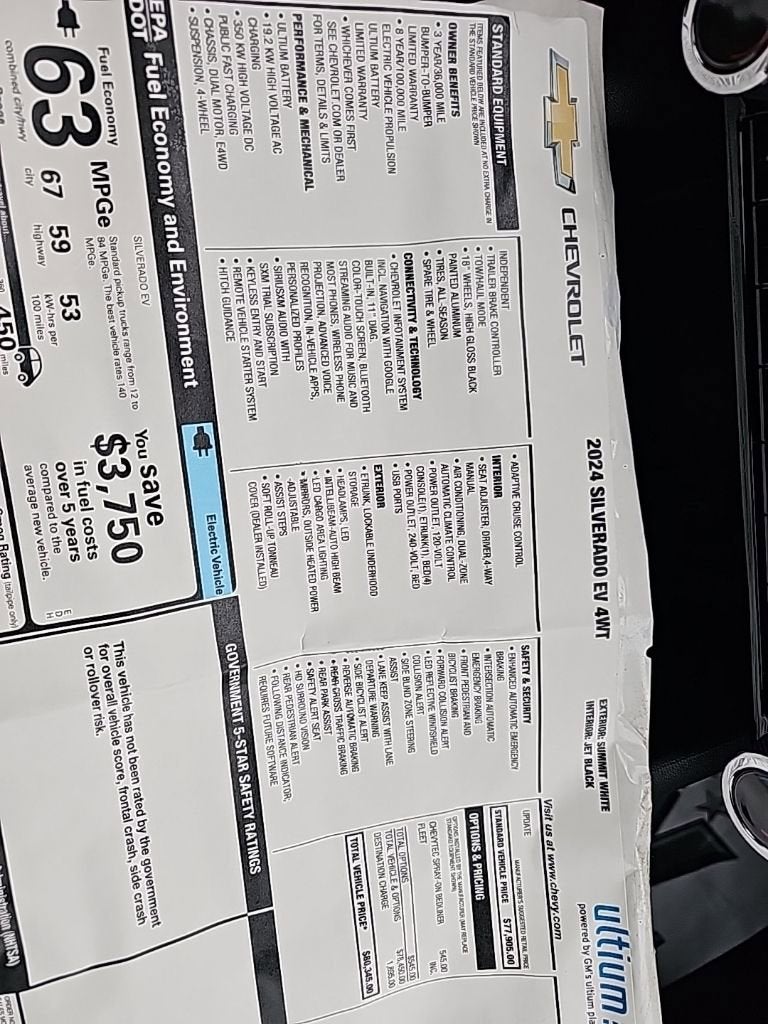 2024 Chevrolet Silverado EV Work Truck